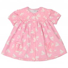 E33205: Baby Girls All Over Print Lined Dress  (1-2 Years)